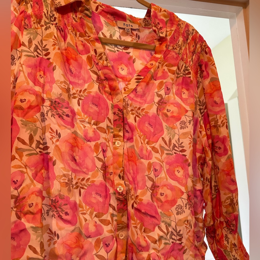 Flowery top light weight